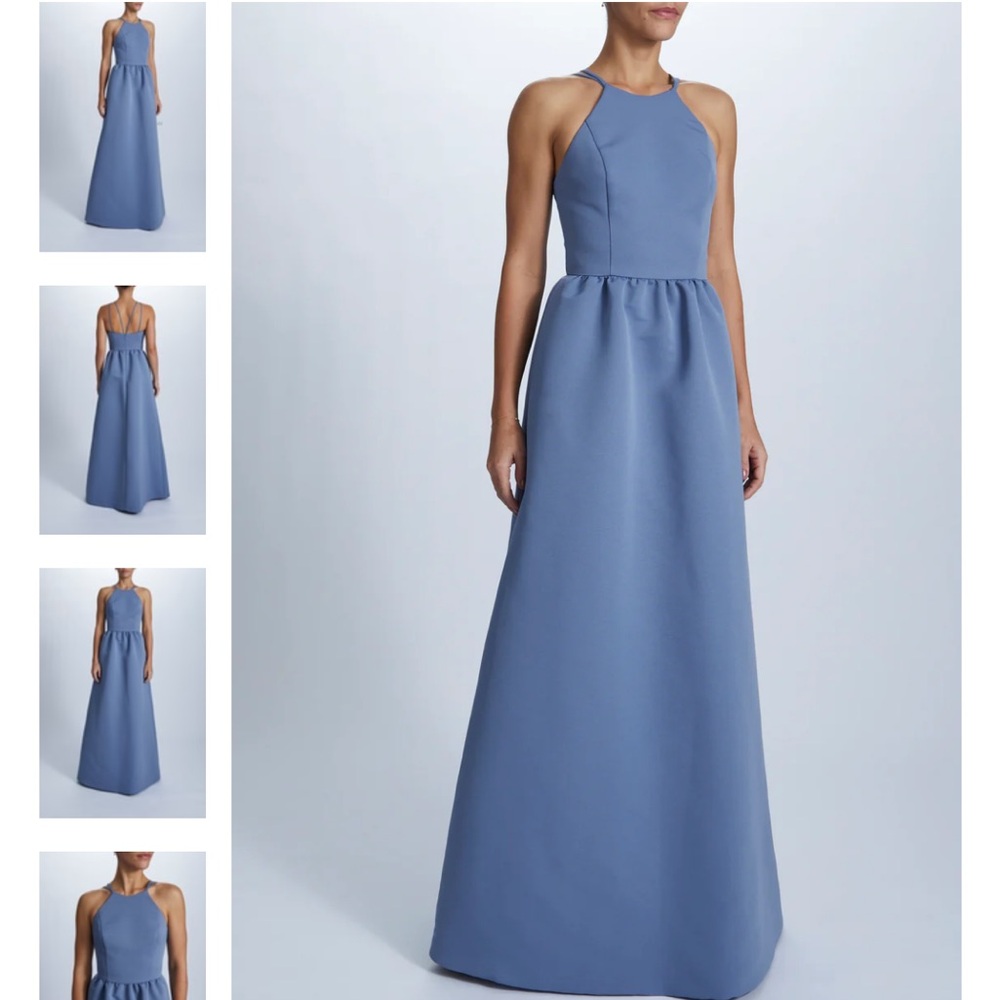 Amsale Allegra Ice Blue Bridesmaid formal dress size‎ 6
